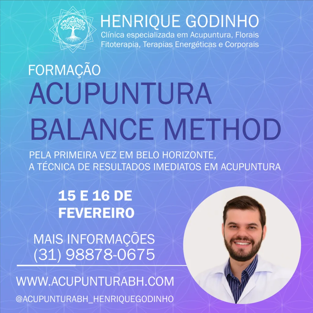 Formação Balance Method Acupuntura BH Henrique Godinho